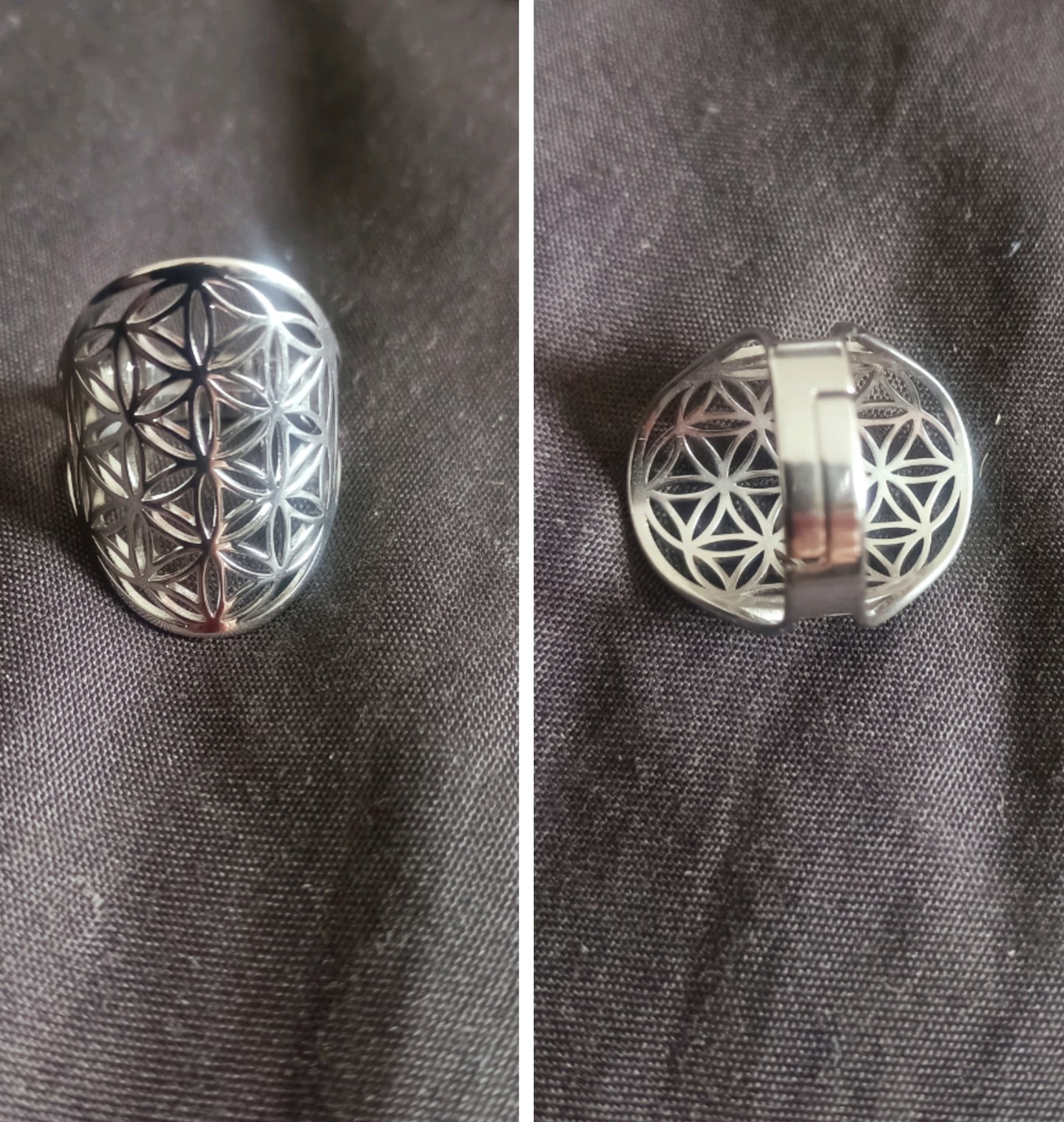 Bague Fleur de Vie – Énergie et Harmonie