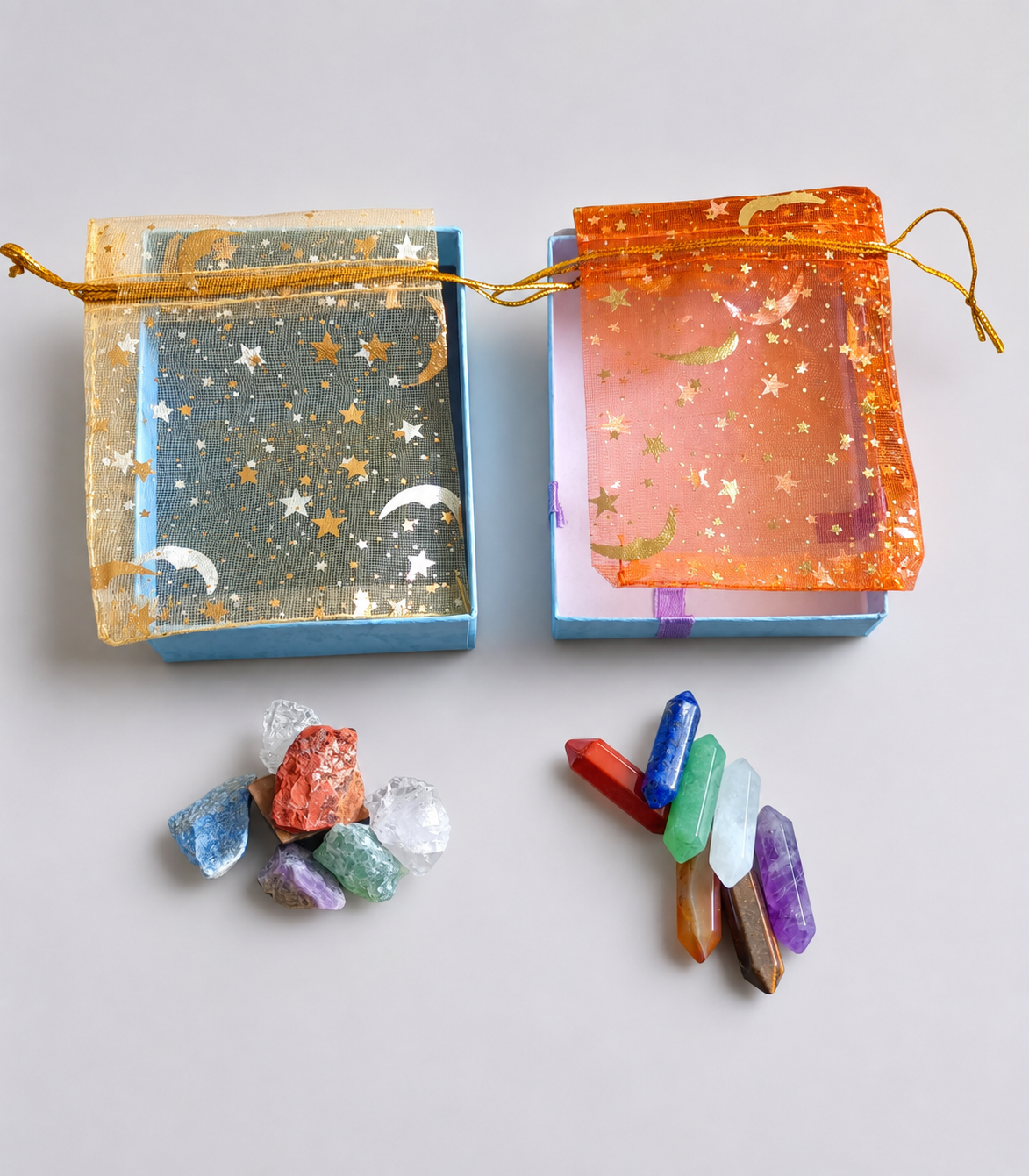 ✨ Coffret de Pierres Naturelles – Équilibre des 7 Chakras ✨