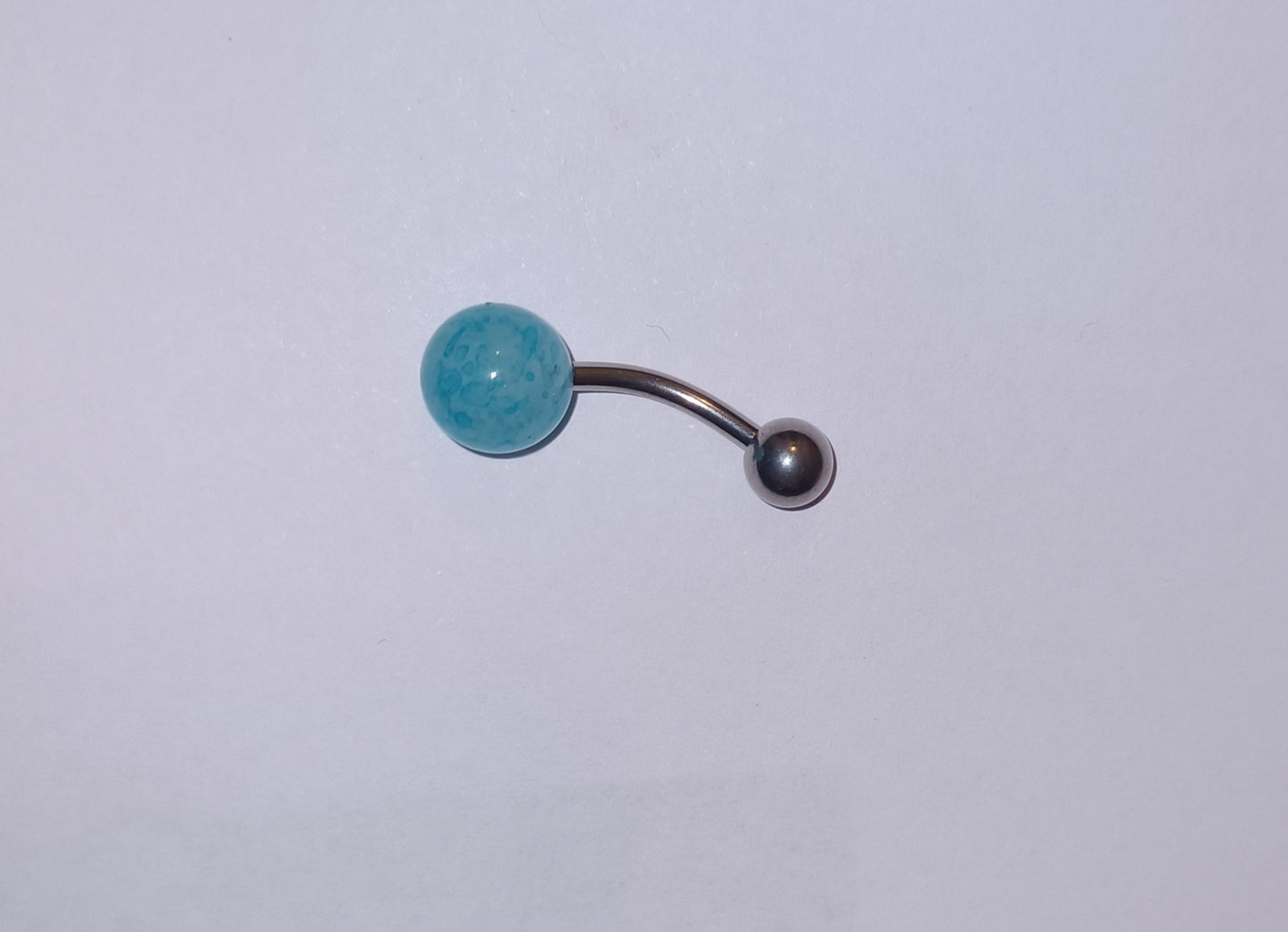 💙Piercing Nombril en Agathe Bleue – Énergie et Harmonie