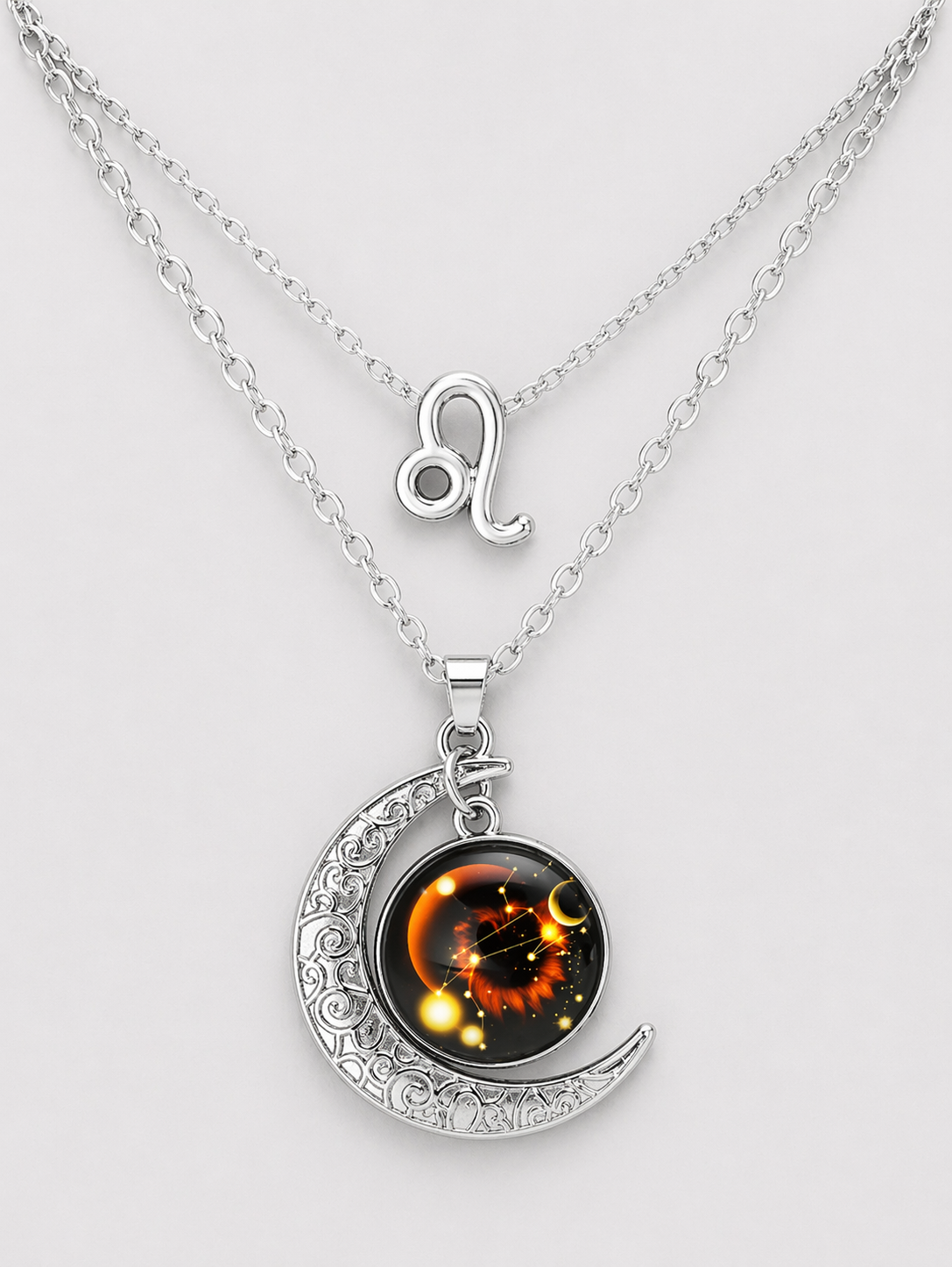Collier Signe Astrologique Lune & Constellation – Bijou Spirituel Lumineux