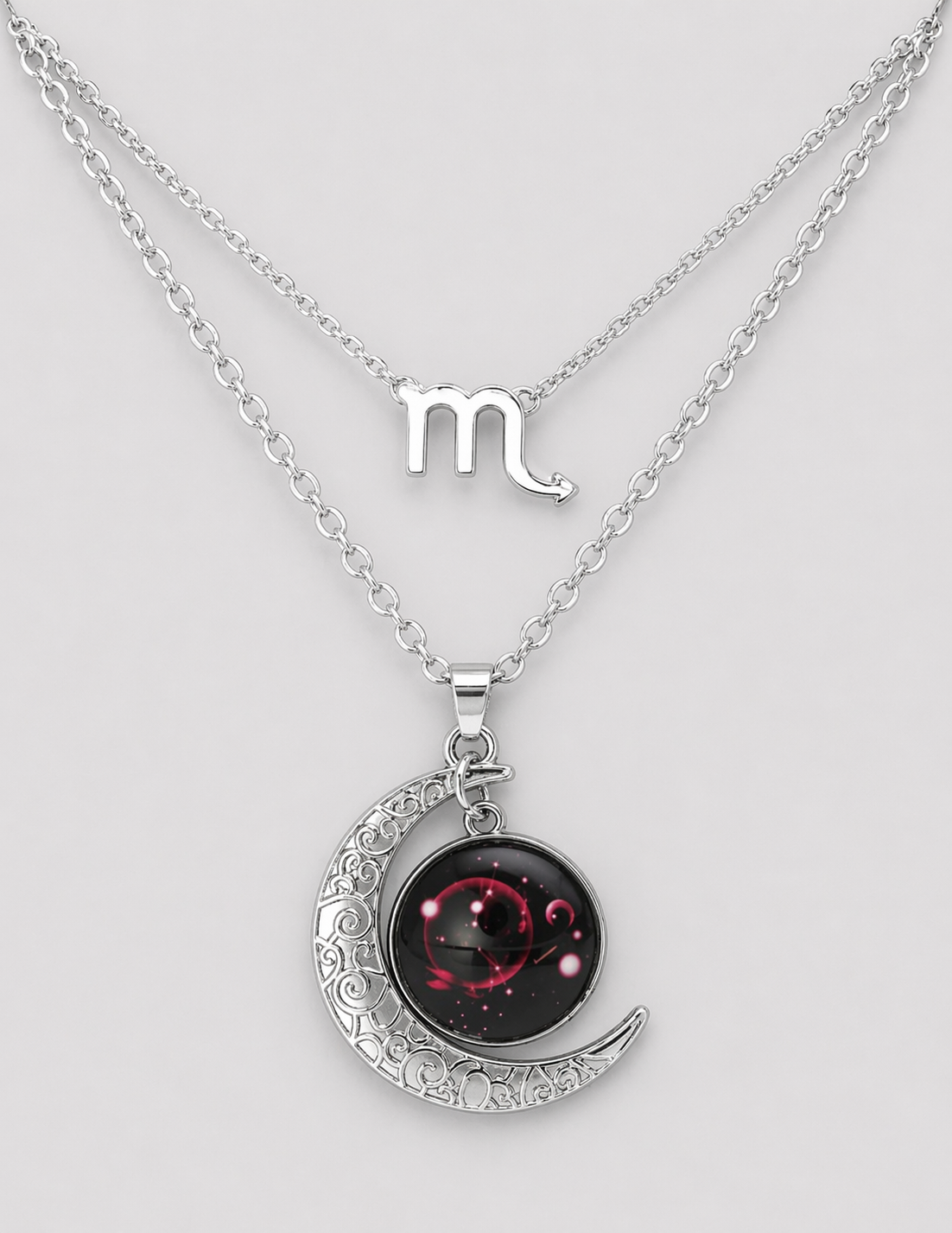 Collier Signe Astrologique Lune & Constellation – Bijou Spirituel Lumineux