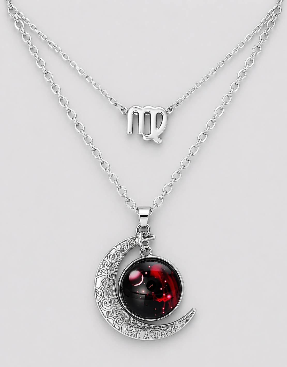 Collier Signe Astrologique Lune & Constellation – Bijou Spirituel Lumineux