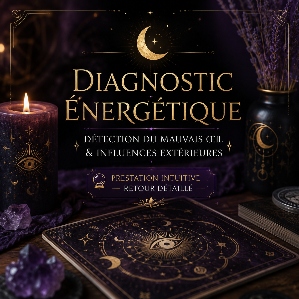 🌑✨ Diagnostic énergétique — Détection du mauvais œil & influences extérieures ✨🌑