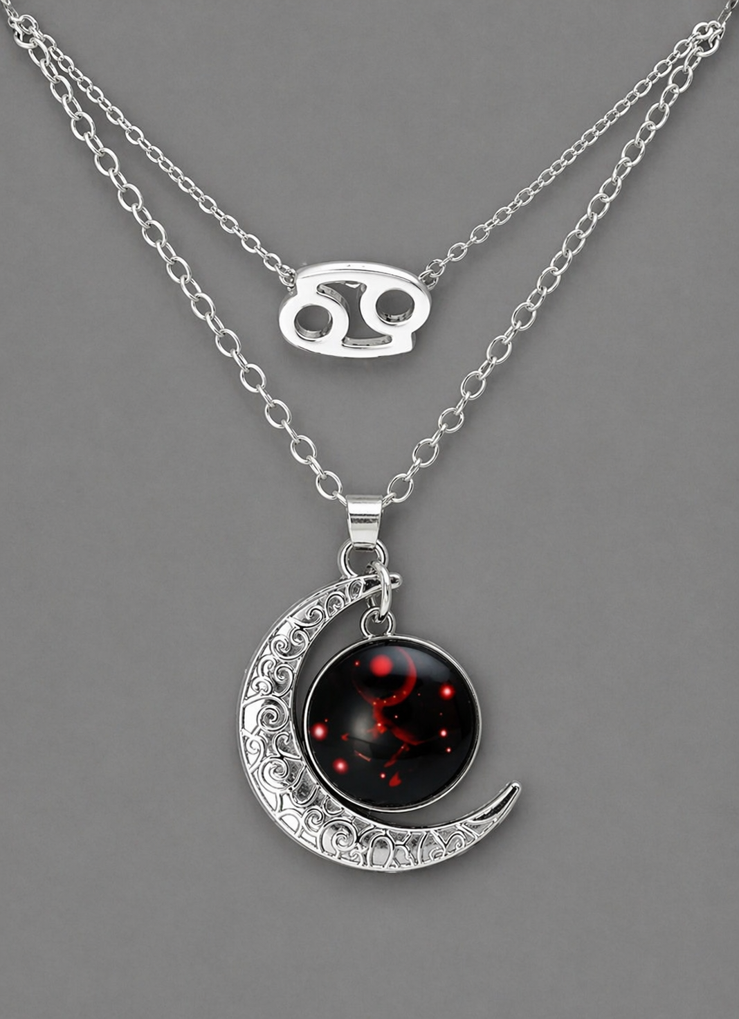 Collier Signe Astrologique Lune & Constellation – Bijou Spirituel Lumineux