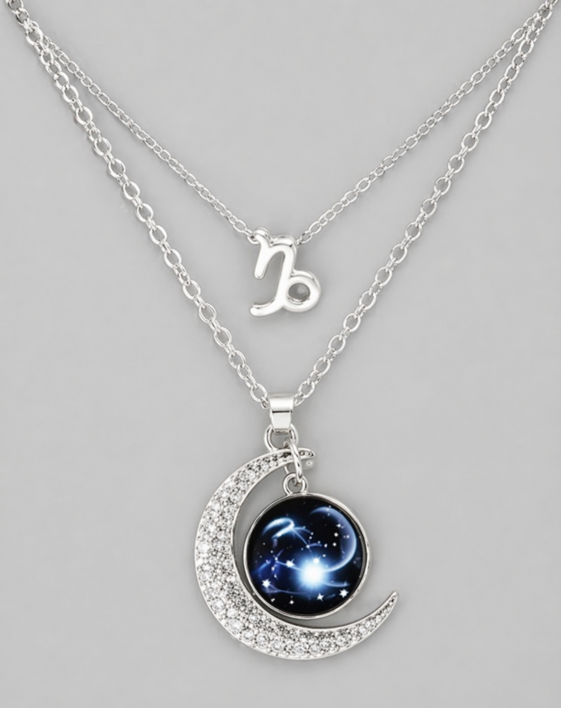 Collier Signe Astrologique Lune & Constellation – Bijou Spirituel Lumineux