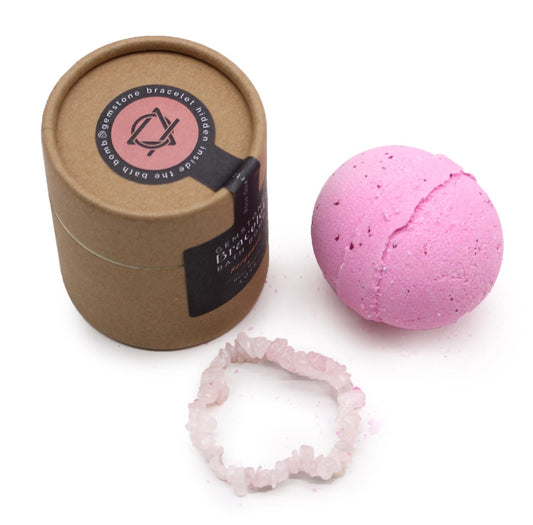 Bombe de Bain avec Bracelet  Quatrz Rose