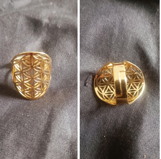 Bague Fleur de Vie – Énergie et Harmonie