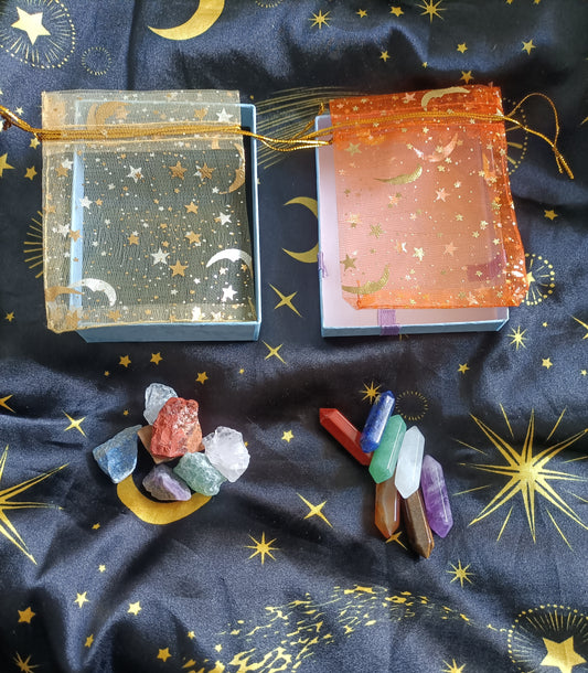 ✨ Coffret de Pierres Naturelles – Équilibre des 7 Chakras ✨