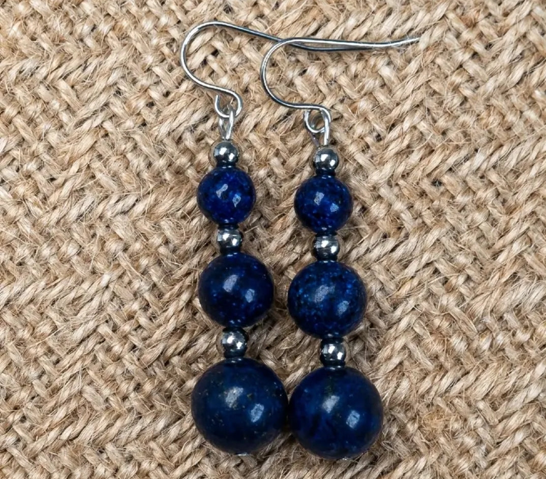 Boucles d’oreilles en Lapis-Lazuli