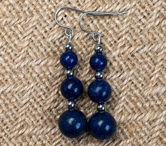 Boucles d’oreilles en Lapis-Lazuli